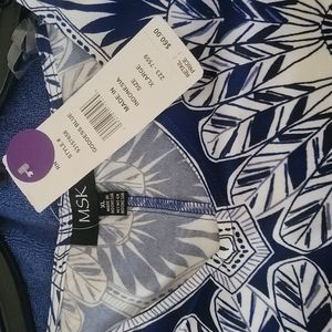 NWT Blue & White MSK Dress XL